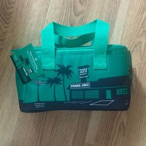 Trader Joe’s mini cooler insulated bag green
